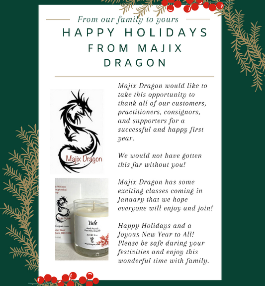 A Special Thank You to Majix Dragon Customers, Practitioners and Consignors