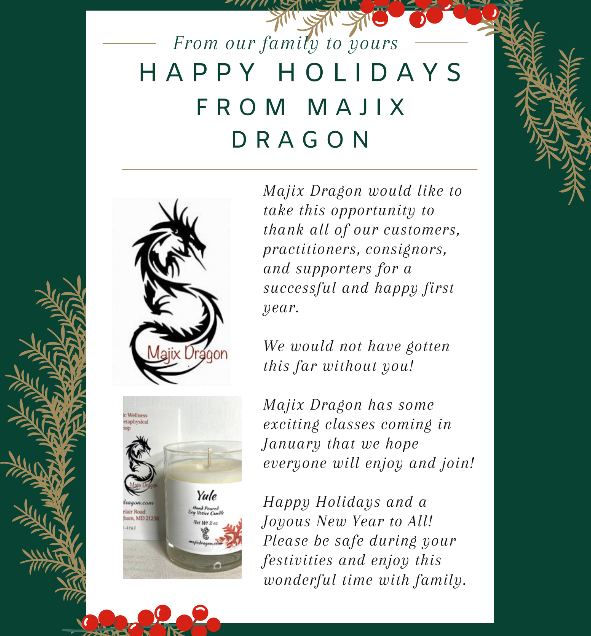 A Special Thank You to Majix Dragon Customers, Practitioners and Consignors