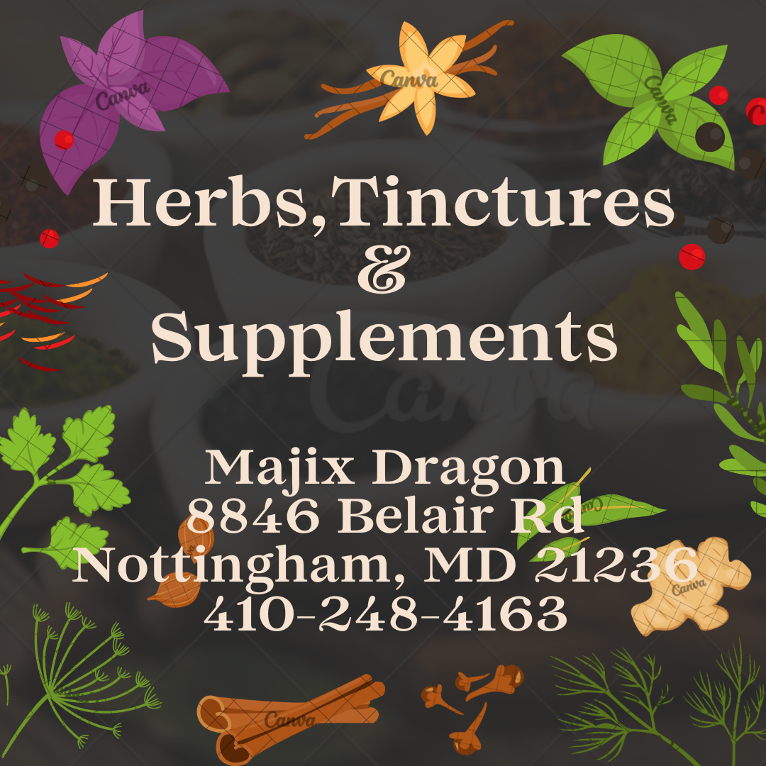 Tinctures, Herbs, Supplements