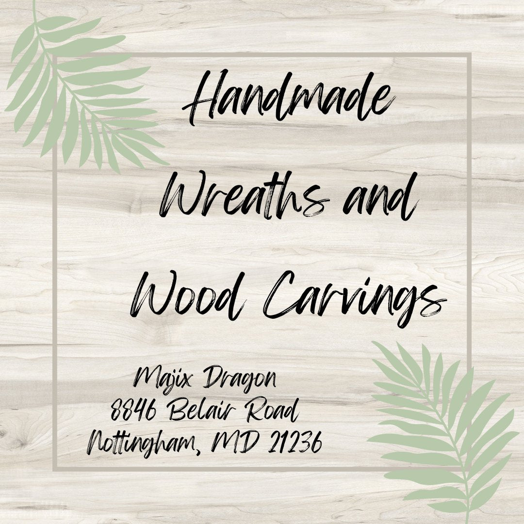 Handmade Wreaths and Wood Carvings