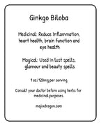 Ginkgo Biloba -  Majix Dragon