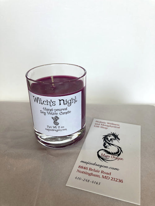 Witch's Night Hand Poured Soy Candle -  Majix Dragon