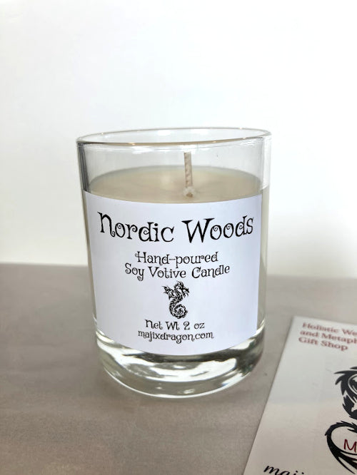 Nordic Woods Hand Poured Soy Candle -  Majix Dragon