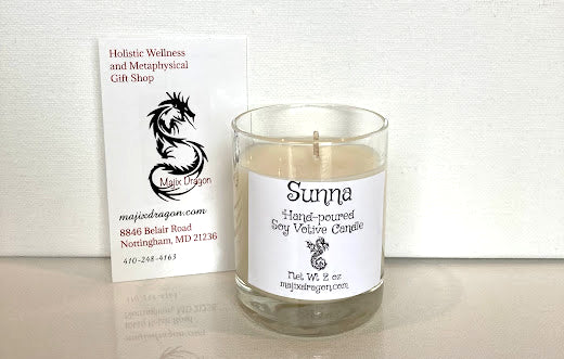 Sunna Hand Poured Soy Candle (Votive) -  Majix Dragon