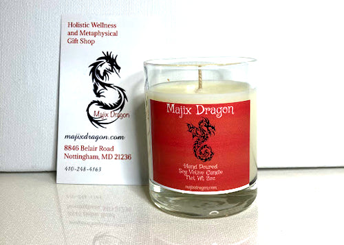 Majix Dragon Hand Poured Soy Votive Candle -  Majix Dragon