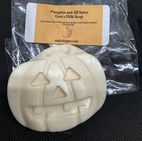 Halloween Scary Pumpkin Goat's Milk Soap x2