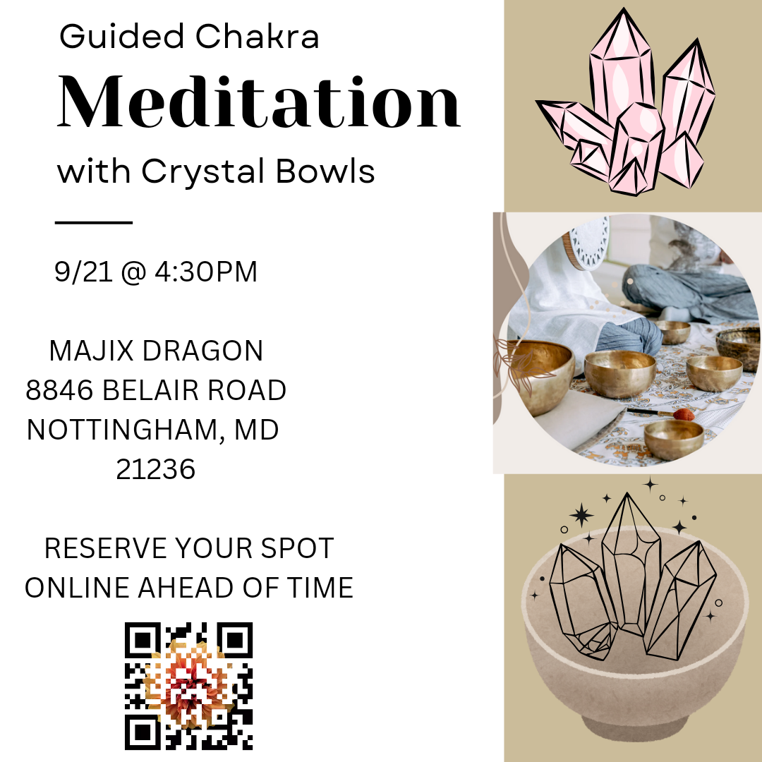 Guided Chakra Meditation with Crystal Bowls 9/21