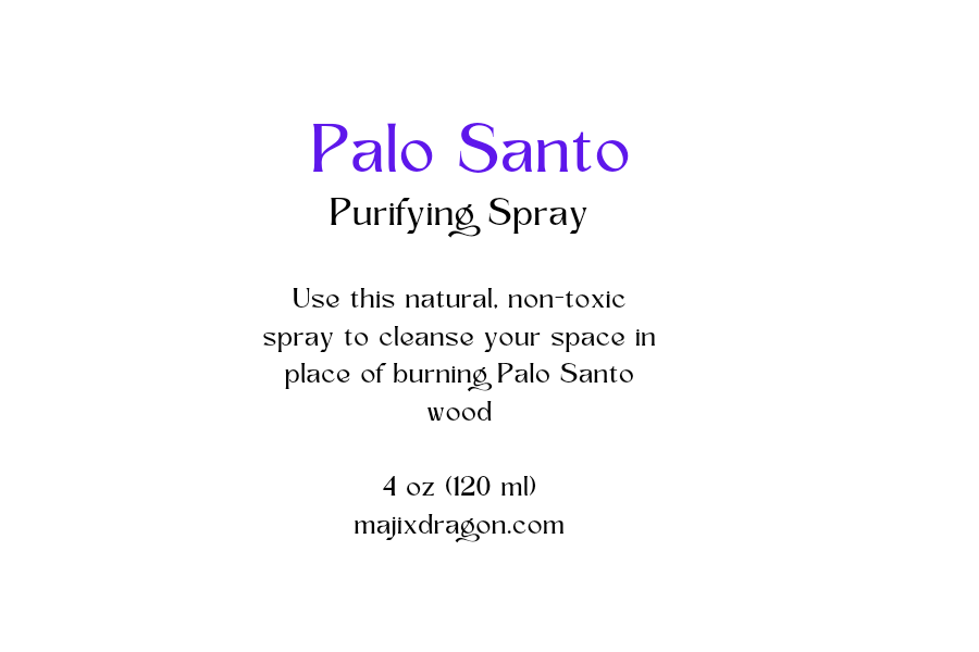 Palo Santo Purifying Spray 4 oz -  Majix Dragon