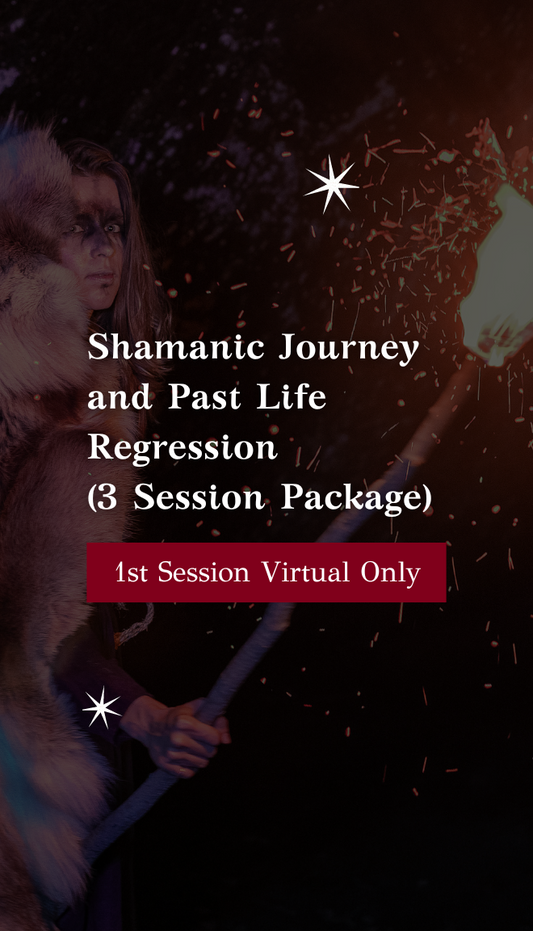 Shamanic Journey and Past Life Regression (3 session Package) 1st session virtual only