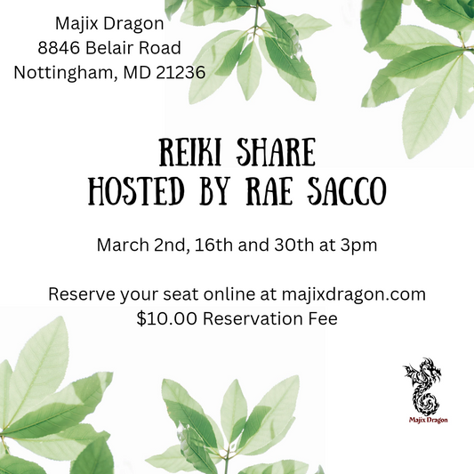 Reiki Share with Rae Sacco 3/30/24 at 3pm