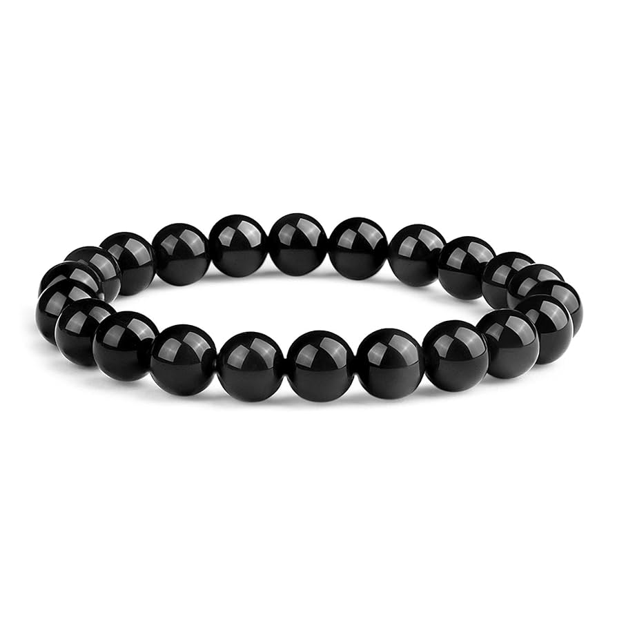 Obsidian Bead Bracelet