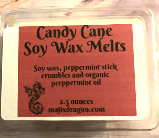 Candy Cane Soy Wax Melts -  Majix Dragon